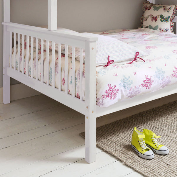 Hanna Triple Bunk Bed with Single and Double Bed - White