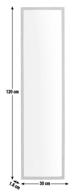 Home Essentials Oak Full Length Wall Mirror -120x30cm 17956724
