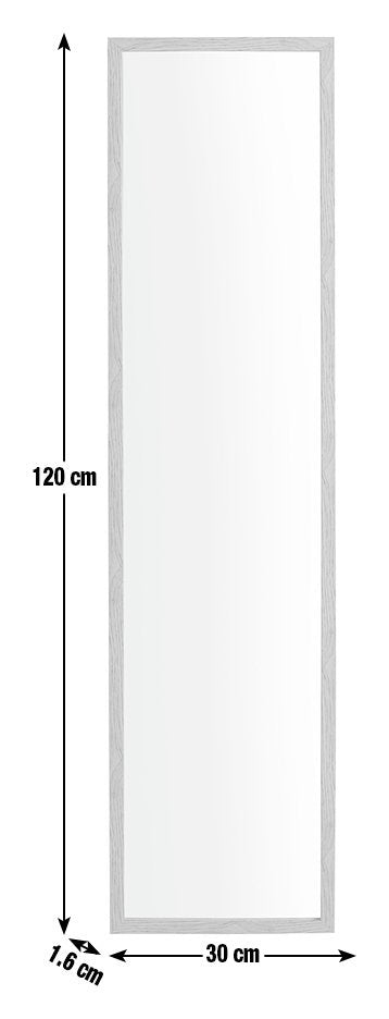 Home Essentials Oak Full Length Wall Mirror -120x30cm 17956724