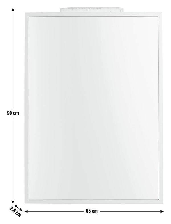Home Essentials White Wall Mirror - 90x65cm 17080009