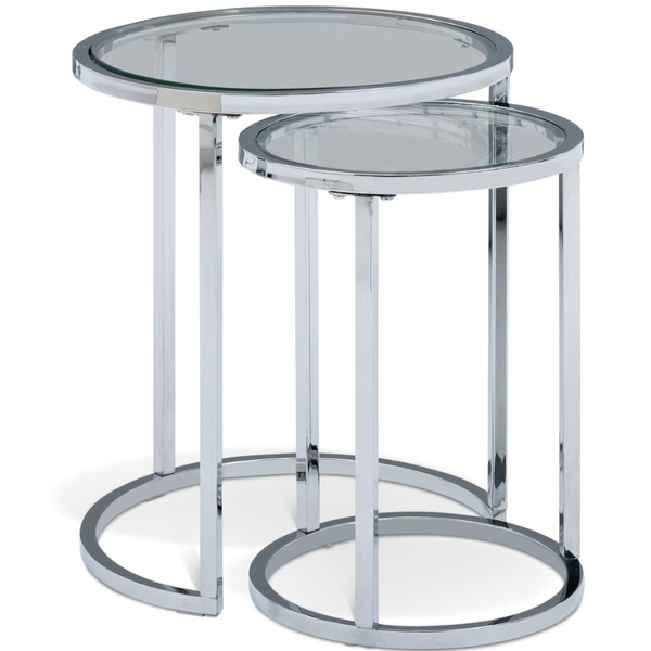 Home Boutique Nest of 2 Tables - Silver 13208706