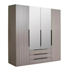 Hallingford 4 Door 3 Drawer Wardrobe - Grey