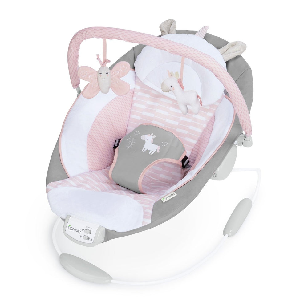 Ingenuity Flora the Unicorn Soothing Baby Bouncer 14498498