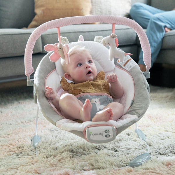 Ingenuity Flora the Unicorn Soothing Baby Bouncer 14498498