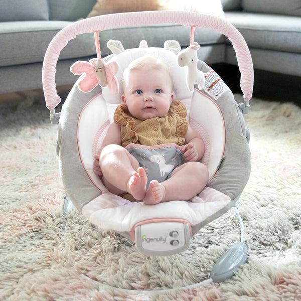 Ingenuity Flora the Unicorn Soothing Baby Bouncer 14498498
