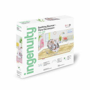 Ingenuity Flora the Unicorn Soothing Baby Bouncer 14498498