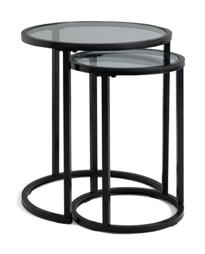 Boutique Nest of 2 Tables - Black 13289646