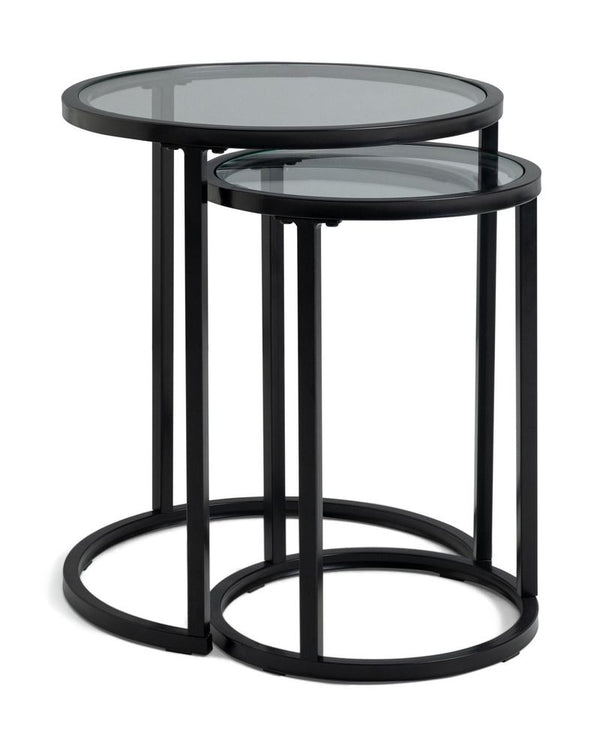 Boutique Nest of 2 Tables - Black 13289646