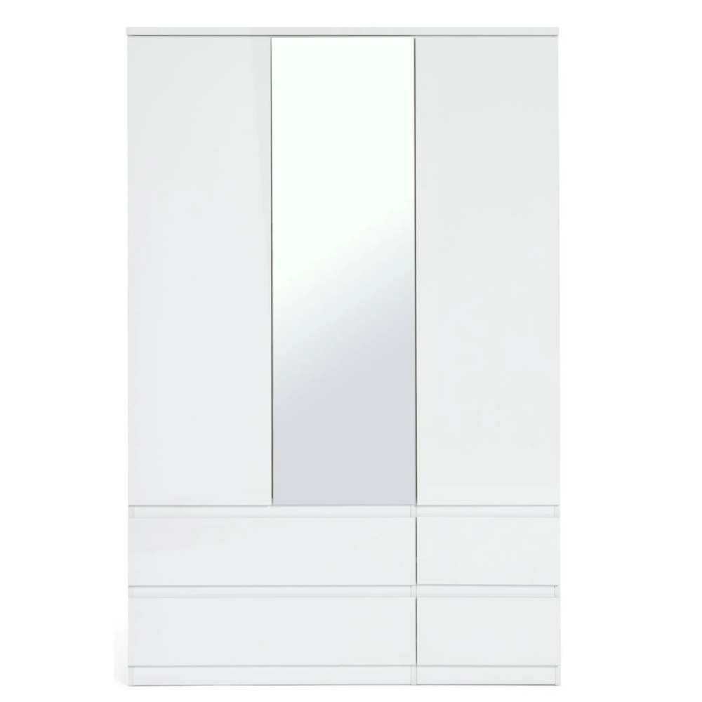 Jenson 3 dr 4 drw mir robe white gloss 17570588