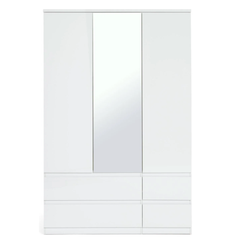 Jenson 3 dr 4 drw mir robe white gloss 17570588