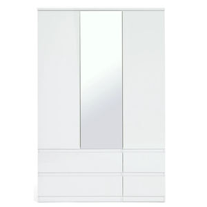 Jenson 3 dr 4 drw mir robe white gloss 17570588