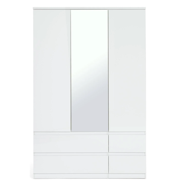 Jenson 3 dr 4 drw mir robe white gloss 17570588