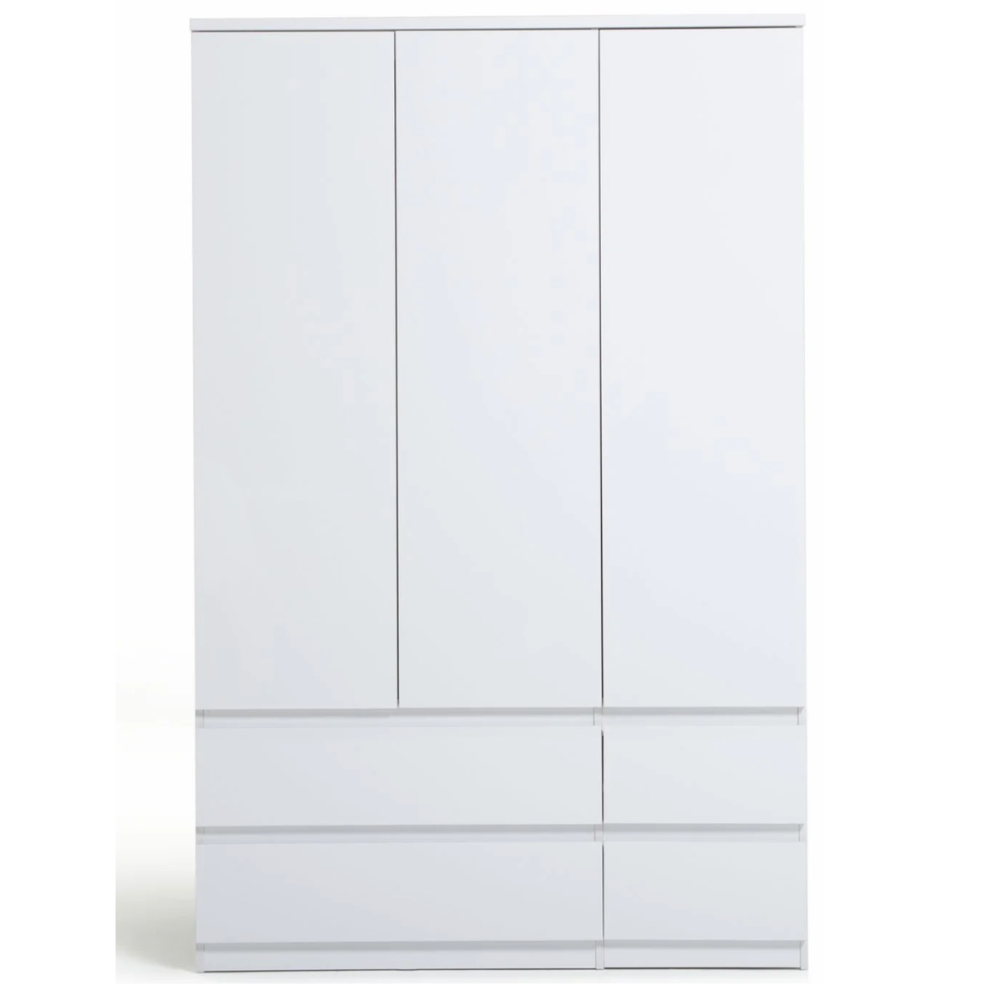 Jenson 3 dr 4 drw robe white gloss 17570715