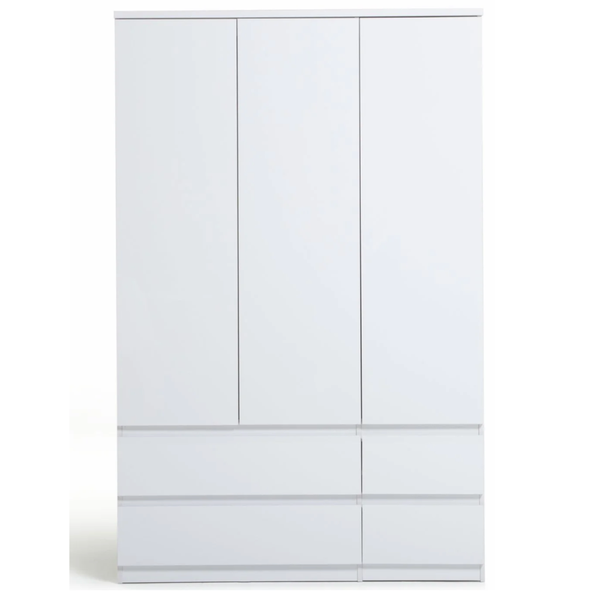 Jenson 3 dr 4 drw robe white gloss 17570715