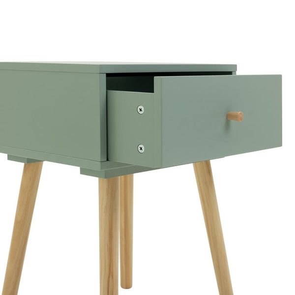 Habitat Otto 1 Drawer Bedside Table - Green 17126107