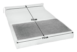 Kaikoo Small Double Fabric Chair Bed - Flint Grey 14255167