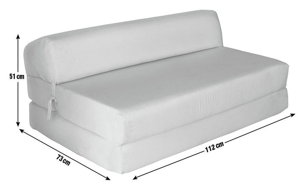 Kaikoo Small Double Fabric Chair Bed - Flint Grey 14255167