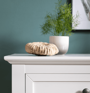 Chest of Drawers in White 3 Drawer