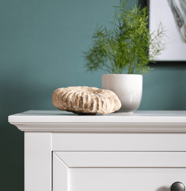Chest of Drawers in White 3 Drawer