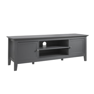 TV Unit with Storage in Grey