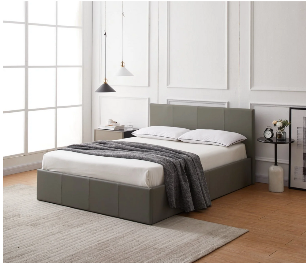 Lavendon  4ft Grey so ottoman bed 19432947