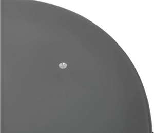 Lido glass round table 4 chairs grey 19224557