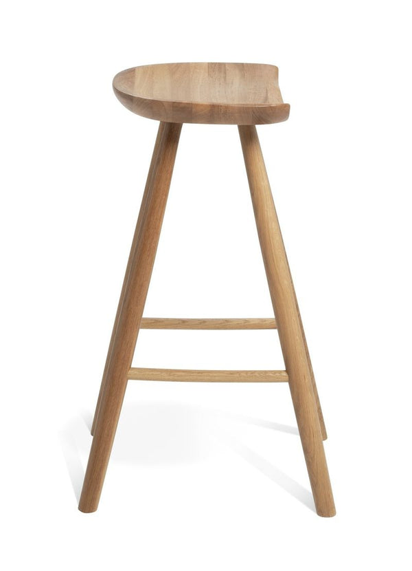 Habitat Barnwell Oak Tall Stool - Natural 13448298