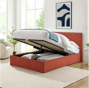 Luca small double burnt orange ottoman 1715004