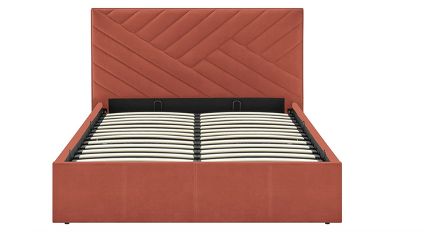 Luca small double burnt orange ottoman 1715004
