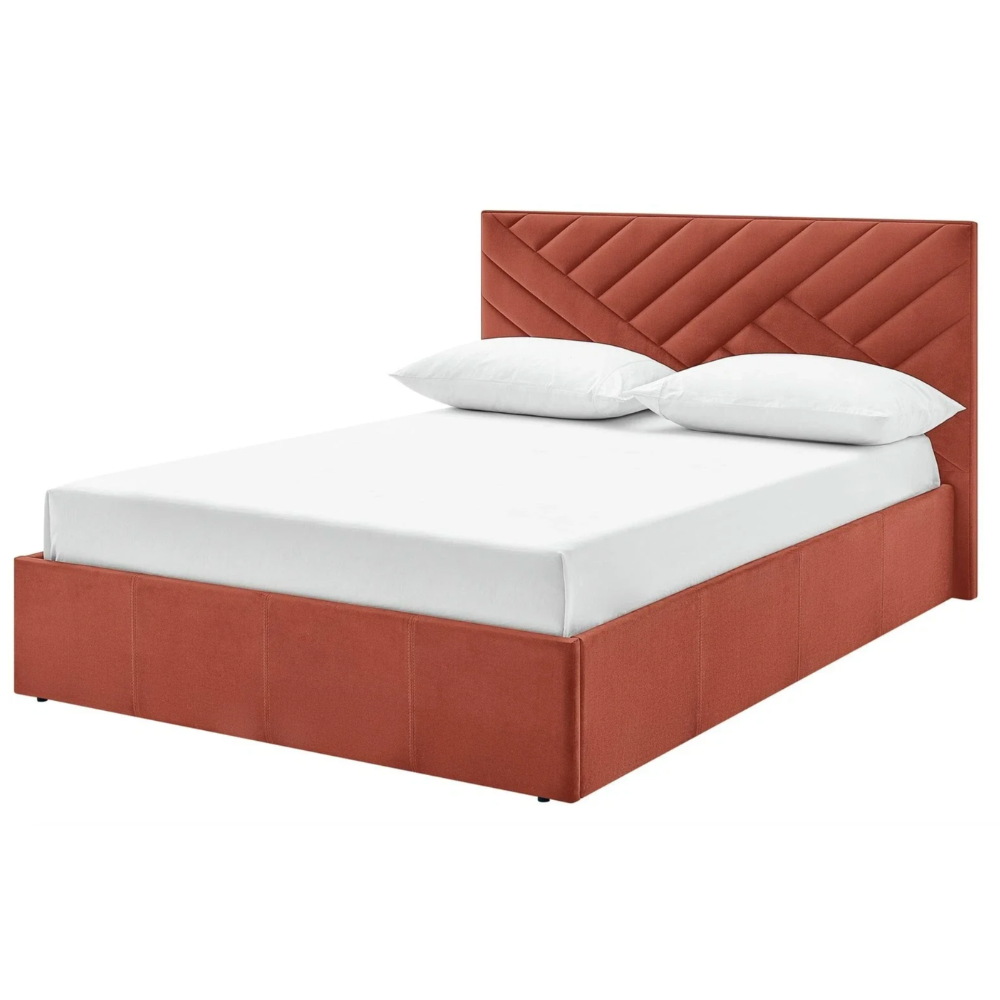 Luca small double burnt orange ottoman 1715004