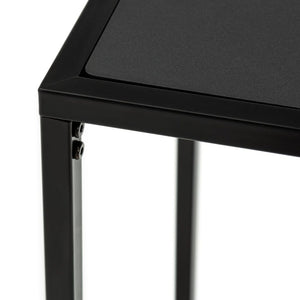 Loft Living C Shape End Table - Black 19410907