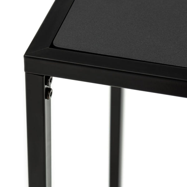 Loft Living C Shape End Table - Black 19410907