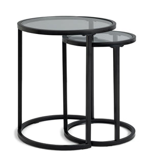 Boutique Nest of 2 Tables - Black 13289646