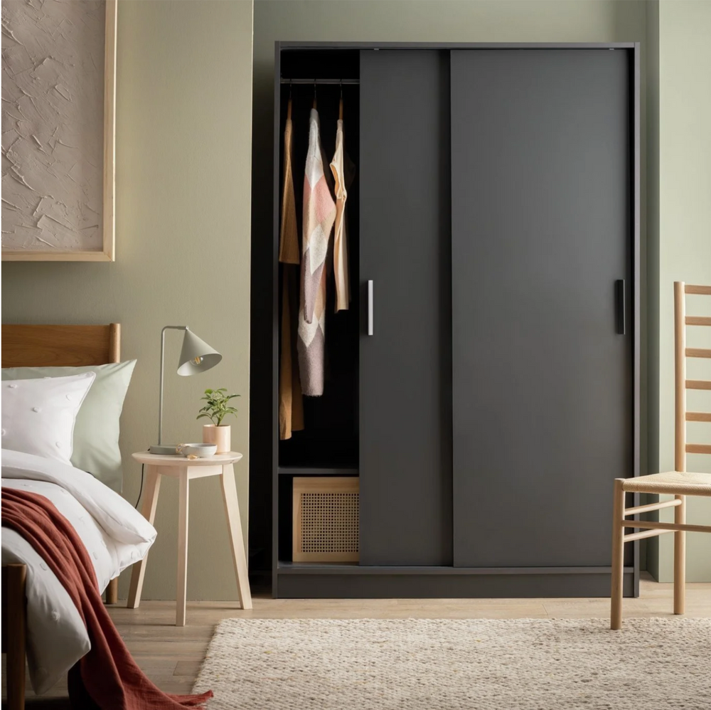 Nova 2dr sliding wardrobe anthracite 14631341