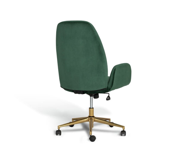 Habitat Clarice Velvet Office Chair - Green 13420670