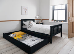 Pullout Trundle and Drawer for Underbed in Anthracite