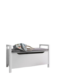 Storage Bench in White