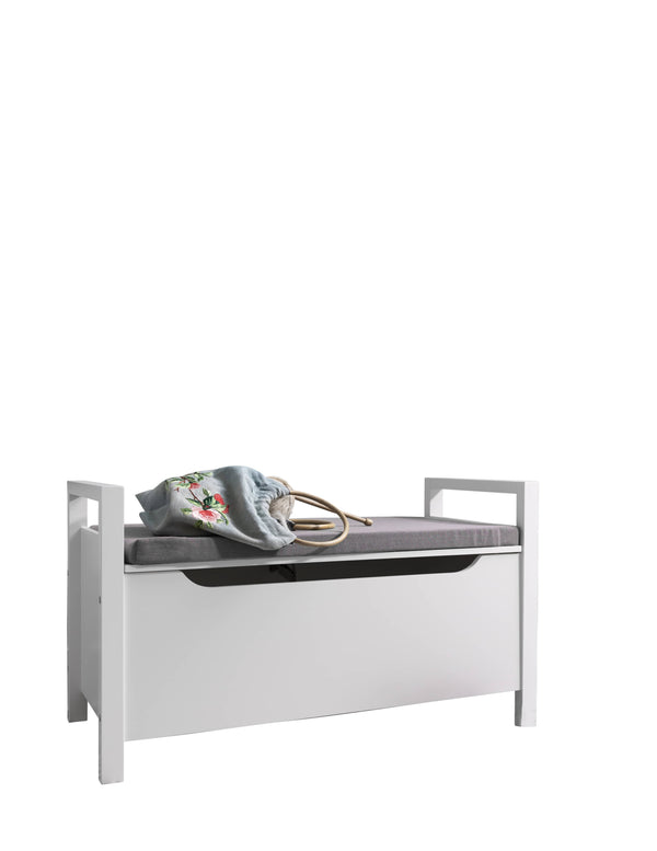 Storage Bench in White