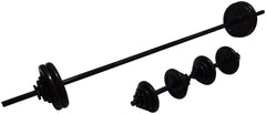 Opti 50KG Cast Iron Barbell Dumbbell Set 14197586