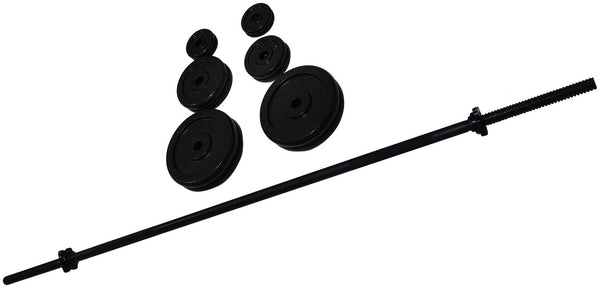 Opti 50KG Cast Iron Barbell Dumbbell Set 14197586