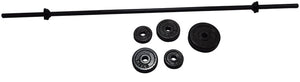 Opti 50KG Cast Iron Barbell Dumbbell Set 14197586