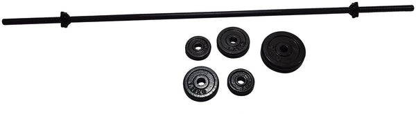 Opti 50KG Cast Iron Barbell Dumbbell Set 14197586
