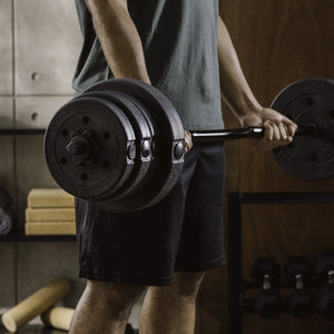 Opti Z Curl Vinyl Barbell Weight Set - 25kg 15824827