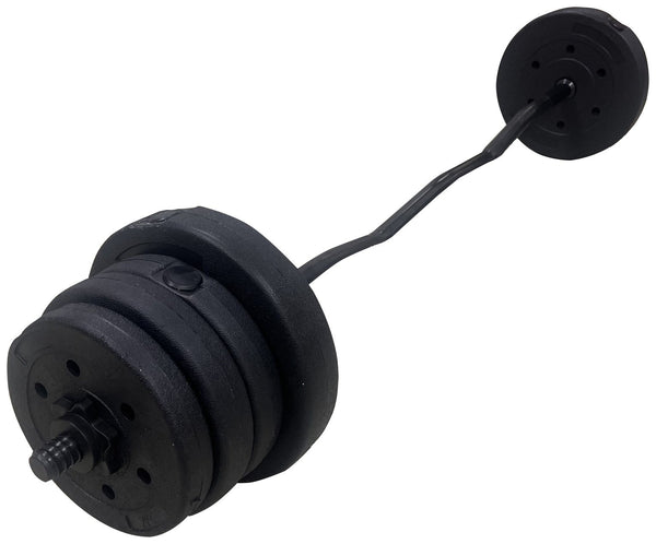 Opti Z Curl Vinyl Barbell Weight Set - 25kg 15824827