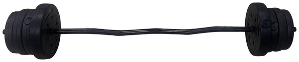 Opti Z Curl Vinyl Barbell Weight Set - 25kg 15824827