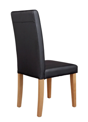 Faux leather dining chairs for everyday dining room use