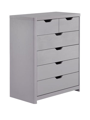 Aspen 4 + 2 Drawer Chest - Grey Oak Effect PGNNA