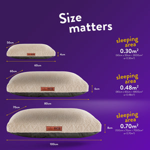 Paws For Slumber Sherpa Natural Pet Bed-Medium 14884095