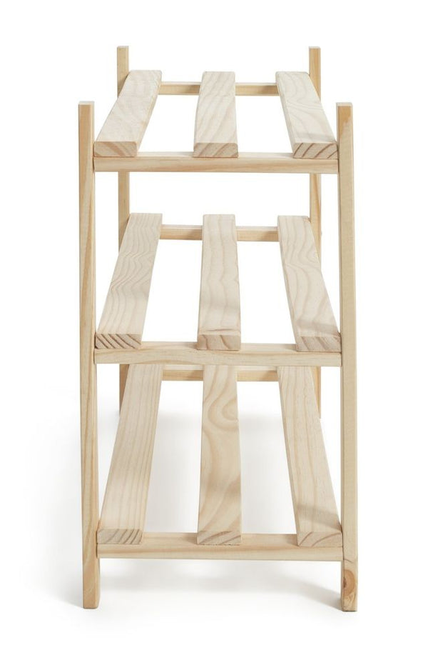 Karee 3 Shelf Shoe Storage Rack - Pine 13360761