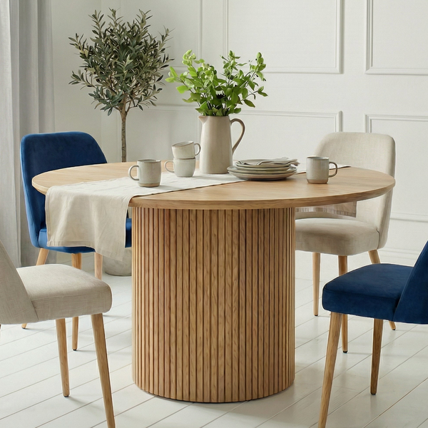 Round Dining Table in Natural Pine